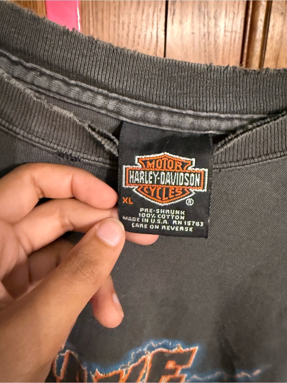 Harley-Davidson 'Make Some Noise' Black Long Sleeve Tee - Picture 5 of 6